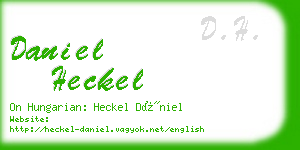 daniel heckel business card